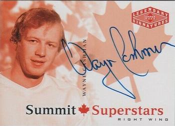 2004-05 UD Legendary Signatures - Summit Superstars Autographs #CDN-WC Wayne Cashman Front