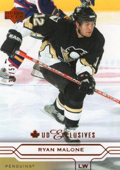 2004-05 Upper Deck - UD Exclusives Canadian #140 Ryan Malone Front