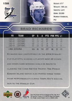 2004-05 Upper Deck - UD Exclusives Canadian #158 Brad Richards Back