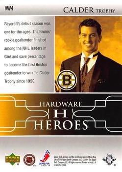 2004-05 Upper Deck - Hardware Heroes #AW4 Andrew Raycroft Back