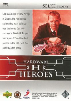 2004-05 Upper Deck - Hardware Heroes #AW9 Kris Draper Back
