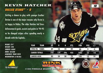 1995-96 Pinnacle - Rink Collection #10 Kevin Hatcher Back