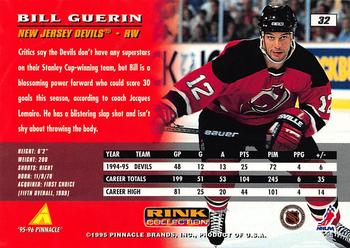1995-96 Pinnacle - Rink Collection #32 Bill Guerin Back