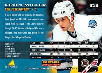 1995-96 Pinnacle - Rink Collection #146 Kevin Miller Back
