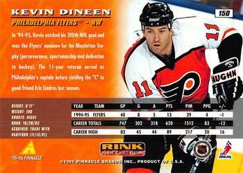 1995-96 Pinnacle - Rink Collection #150 Kevin Dineen Back