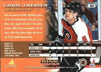 1995-96 Pinnacle - Rink Collection #165 Chris Therien Back