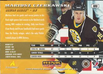 1995-96 Pinnacle - Rink Collection #185 Mariusz Czerkawski Back