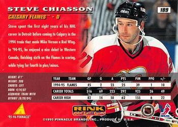 1995-96 Pinnacle - Rink Collection #189 Steve Chiasson Back