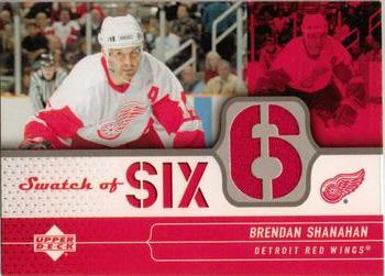 2004-05 Upper Deck - Swatch of Six #SS-BS Brendan Shanahan Front