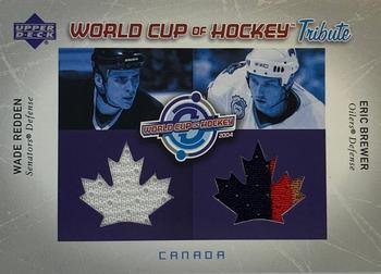 2004-05 Upper Deck - World Cup Tribute #WC-WR/EB Wade Redden / Eric Brewer Front