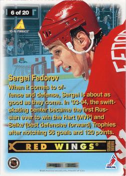 1995-96 Pinnacle - Roaring Twenties #6 Sergei Fedorov Back