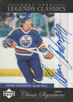 2004-05 Upper Deck Legends Classics - Classic Signatures #CS32 Glenn Anderson Front