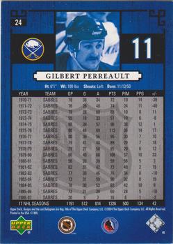 2004-05 Upper Deck Legends Classics - Silver #24 Gilbert Perreault Back