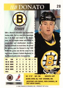 1995-96 Score #28 Ted Donato Back