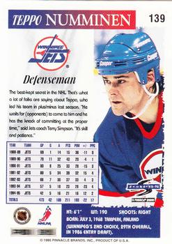 1995-96 Score #139 Teppo Numminen Back
