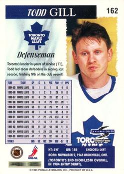 1995-96 Score #162 Todd Gill Back