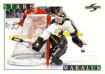 1995-96 Score #197 Darcy Wakaluk Front