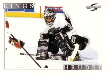 1995-96 Score #198 Kelly Hrudey Front