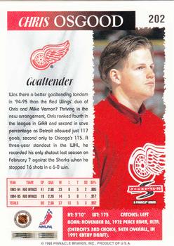 1995-96 Score #202 Chris Osgood Back