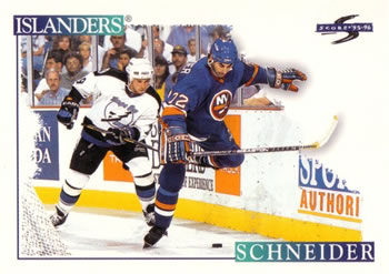 1995-96 Score #206 Mathieu Schneider Front