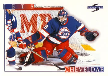 1995-96 Score #212 Tim Cheveldae Front