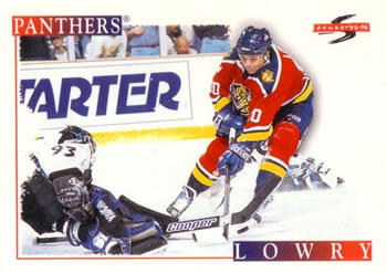 1995-96 Score #218 Dave Lowry Front