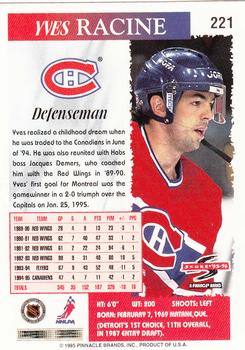 1995-96 Score #221 Yves Racine Back