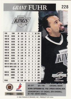 1995-96 Score #228 Grant Fuhr Back