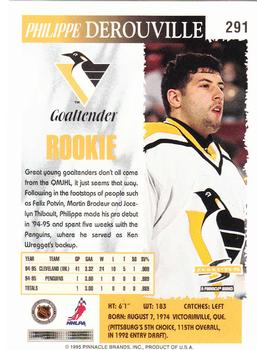 1995-96 Score #291 Philippe DeRouville Back