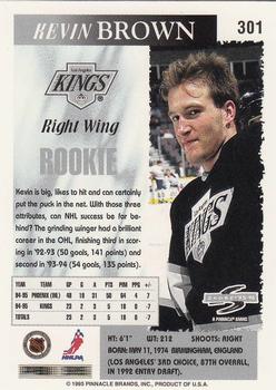 1995-96 Score #301 Kevin Brown Back