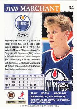 1995-96 Score #34 Todd Marchant Back