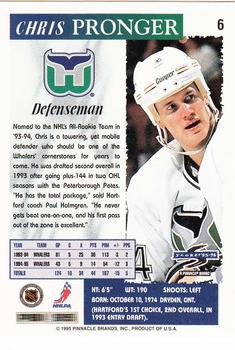 1995-96 Score #6 Chris Pronger Back