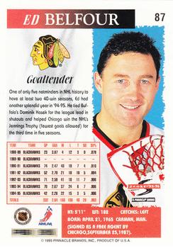 1995-96 Score #87 Ed Belfour Back