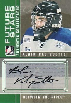 2008-09 In The Game Between The Pipes - Autographs #A-AV Alain Valiquette  Front