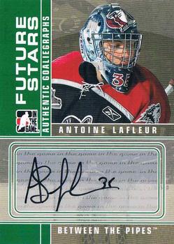 2008-09 In The Game Between The Pipes - Autographs #A-AL Antoine Lafleur  Front