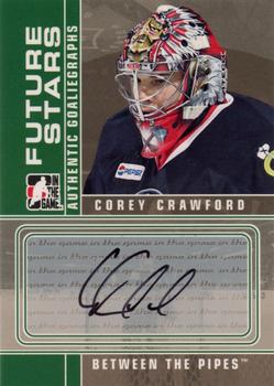 2008-09 In The Game Between The Pipes - Autographs #A-CCR Corey Crawford  Front