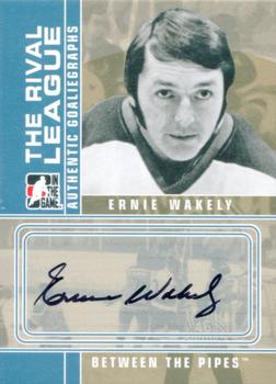 2008-09 In The Game Between The Pipes - Autographs #A-EW Ernie Wakely  Front