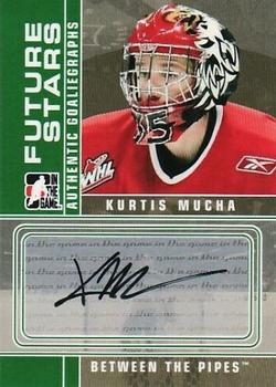 2008-09 In The Game Between The Pipes - Autographs #A-KM Kurtis Mucha  Front
