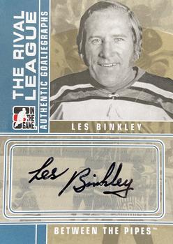 2008-09 In The Game Between The Pipes - Autographs #A-LB Les Binkley  Front