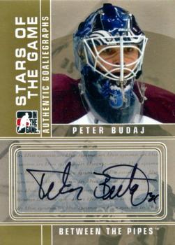 2008-09 In The Game Between The Pipes - Autographs #A-PB Peter Budaj  Front