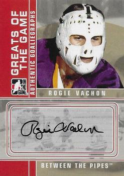 2008-09 In The Game Between The Pipes - Autographs #A-RV Rogie Vachon Front