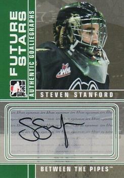2008-09 In The Game Between The Pipes - Autographs #A-SS Steven Stanford  Front