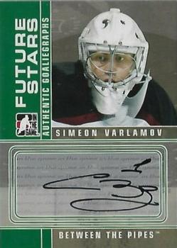 2008-09 In The Game Between The Pipes - Autographs #A-SV Simeon Varlamov  Front