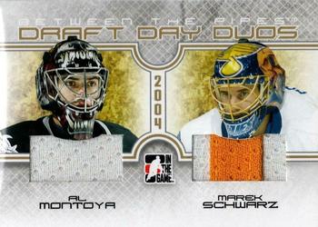 2008-09 In The Game Between The Pipes - Draft Day Duos #DDD-06 Al Montoya / Marek Schwarz  Front
