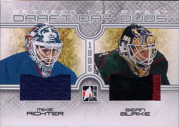 2008-09 In The Game Between The Pipes - Draft Day Duos #DDD-16 Mike Richter / Sean Burke  Front