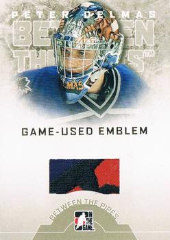 2008-09 In The Game Between The Pipes - Game-Used Emblems #GUE-05 Peter Delmas  Front