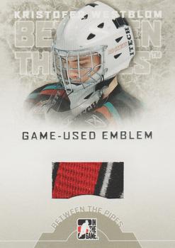 2008-09 In The Game Between The Pipes - Game-Used Emblems #GUE-43 Kristofer Westblom  Front