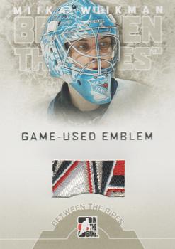 2008-09 In The Game Between The Pipes - Game-Used Emblems #GUE-44 Miika Wiikman  Front