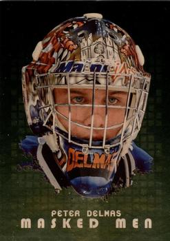 2008-09 In The Game Between The Pipes - Masked Men Gold #MM-16 Peter Delmas  Front