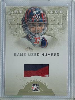 2008-09 In The Game Between The Pipes - Game-Used Numbers #GUN-27 Chet Pickard  Front